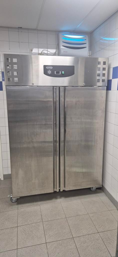 Professionele RVS Koelkast met Dubbele Deur, Witgoed en Apparatuur, Koelkasten en IJskasten, Niet werkend, Met vriesvak, 200 liter of meer