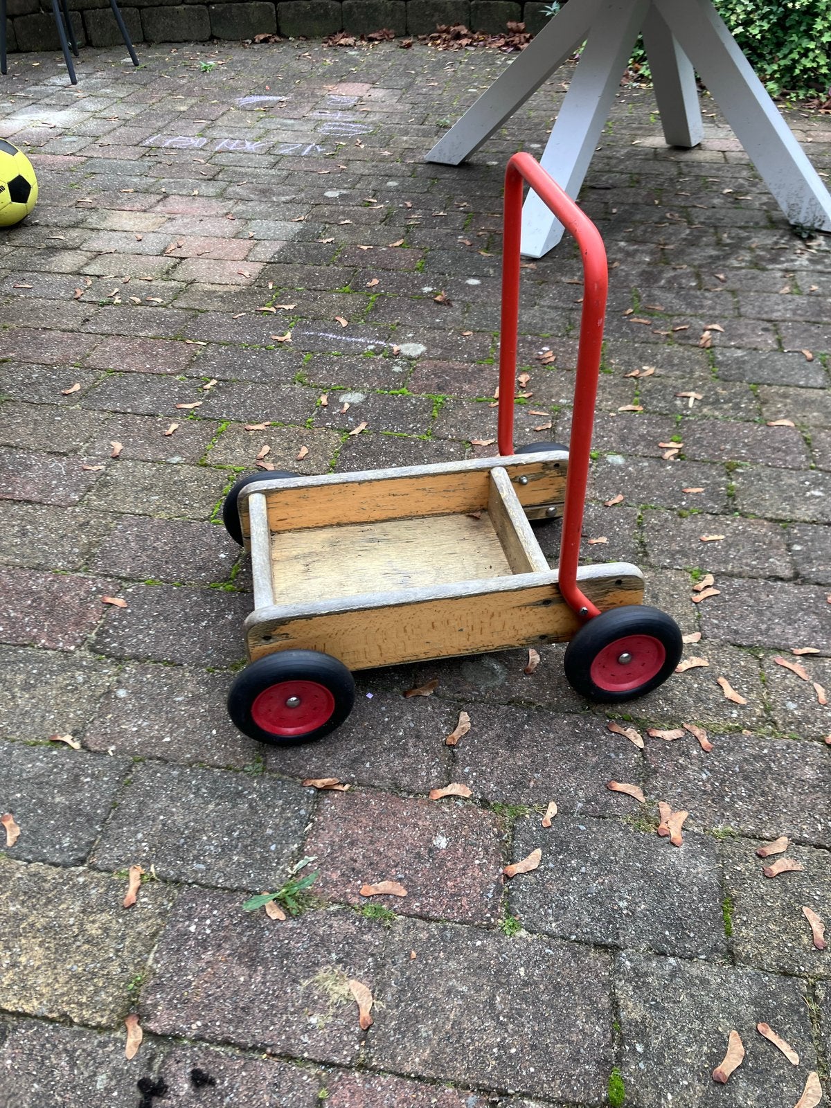 Houten loopwagen/loopkar, Ophalen, Gebruikt, Overige typen, Met wieltjes