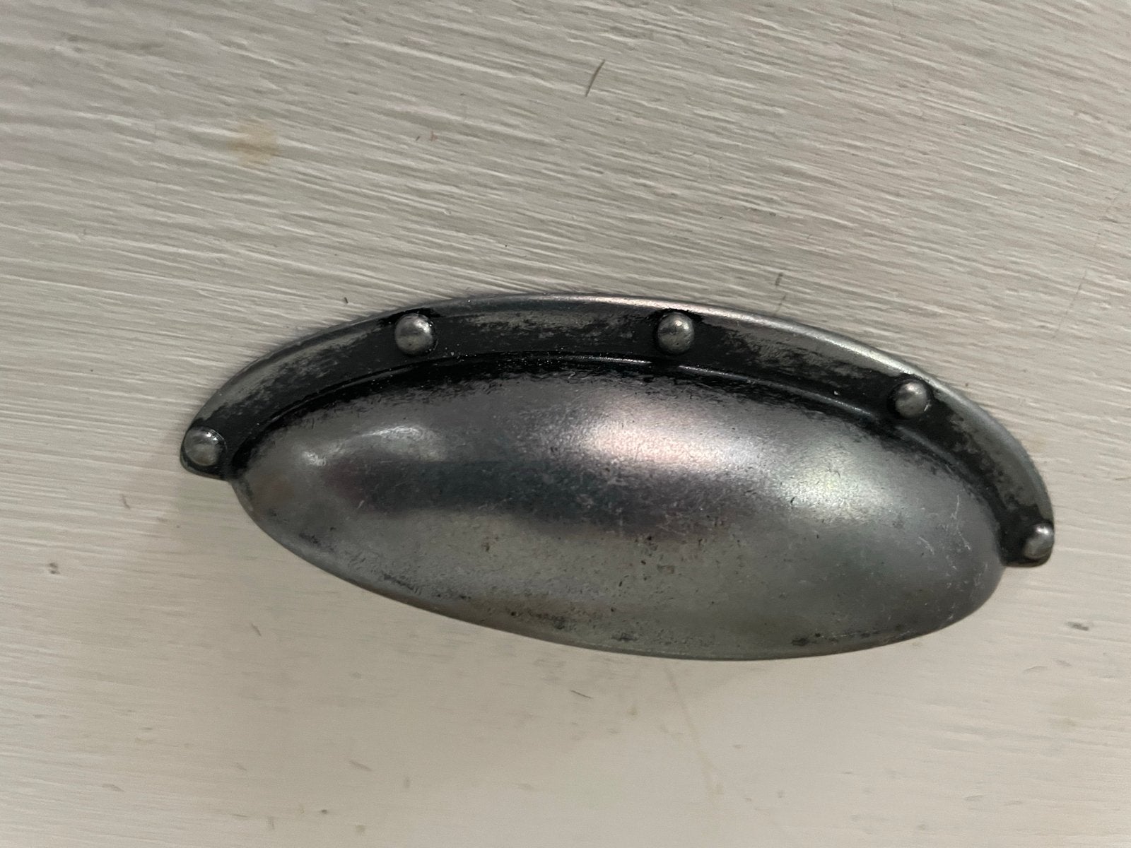 Metalen komgreep - vintage look, Ophalen of Verzenden, Nieuw, IJzer, Klink of Kruk