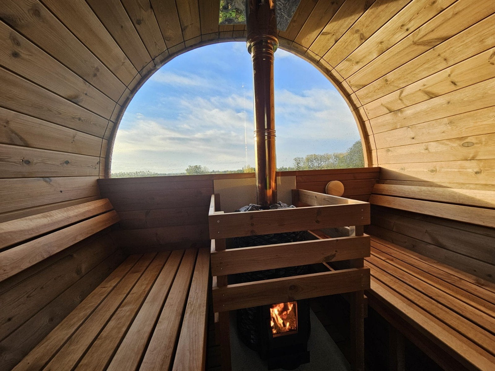 3M Barrel Sauna Gratis Levering en Plaatsing - 10% KORTING, Sport en Fitness, Ophalen of Verzenden, Nieuw, Fins of Traditioneel