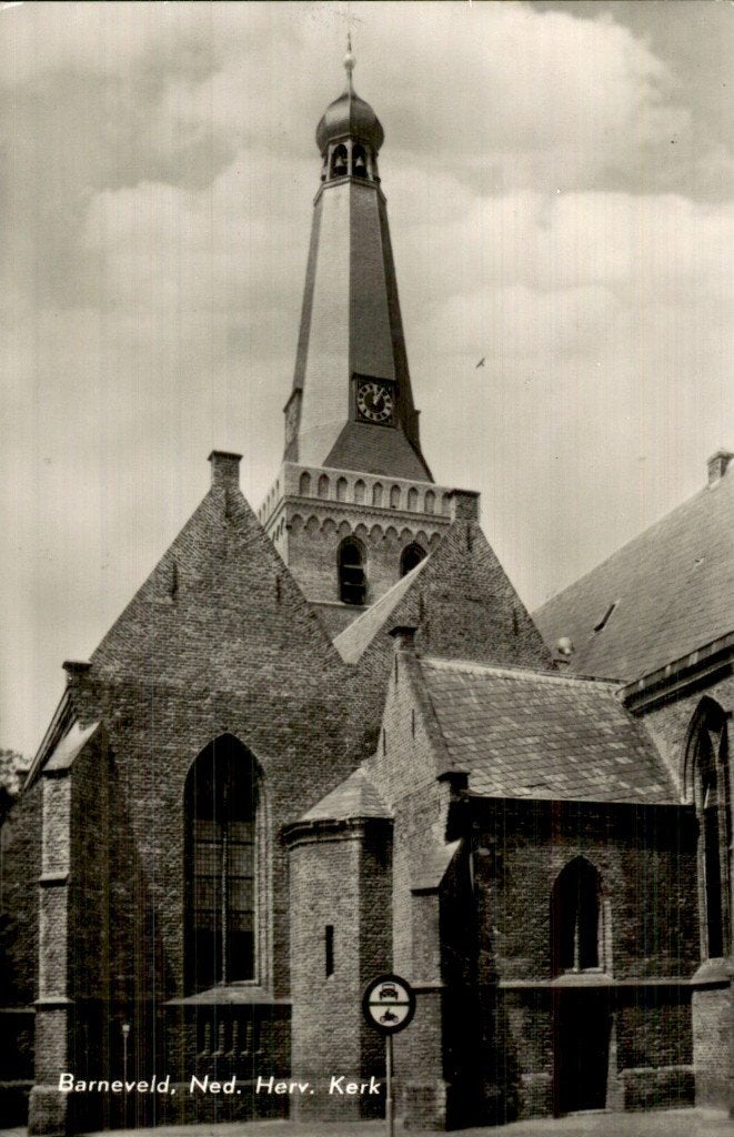 Barneveld - Ned. Herv. Kerk - Toren, Ophalen of Verzenden, 1940 tot 1960, Ongelopen, Gelderland