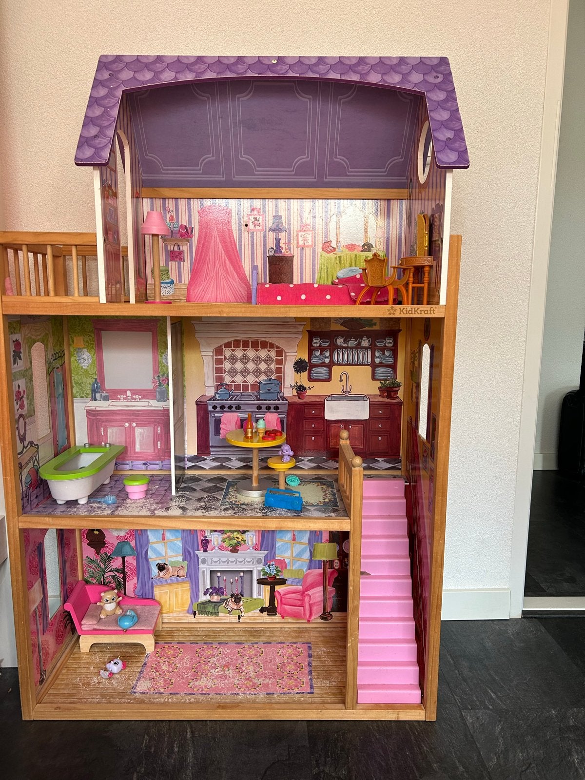 Kidkraft Poppenhuis met Meubels, Ophalen, Gebruikt, Poppenhuis