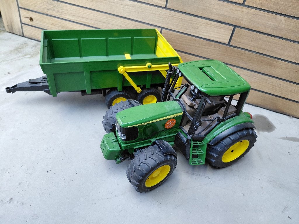 John Deere Tractor met Kiepwagen – Groot speelgoedvoertuig, Ophalen, Zo goed als nieuw