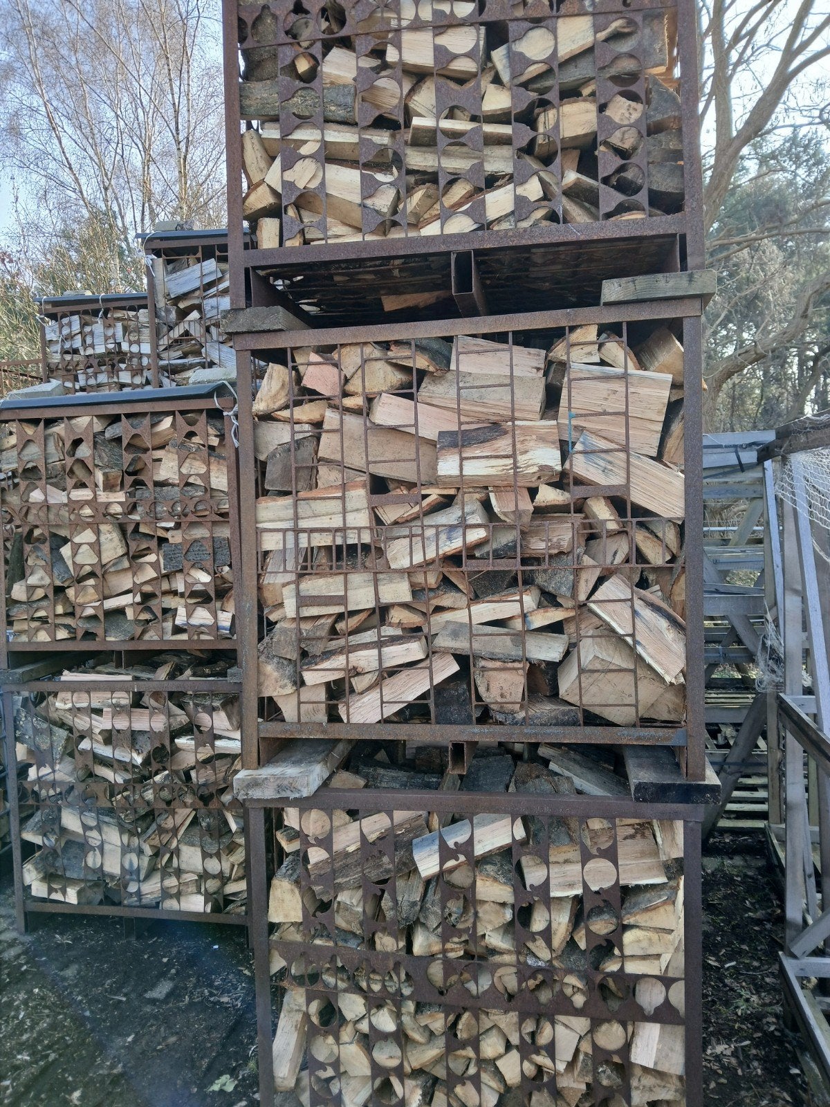 Eiken brandhout te koop droog Harderwijk. €130,00., Tuin en Terras, Haardhout, 6 m³ of meer, Ophalen, Eikenhout, Blokken