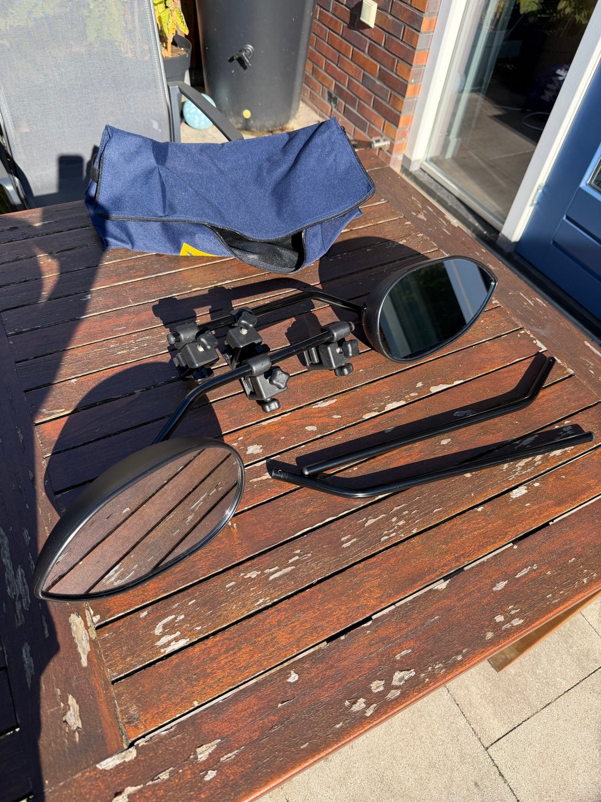 Milenco aero 3 caravan spiegels met tas, Ophalen of Verzenden, Gebruikt, Universele onderdelen