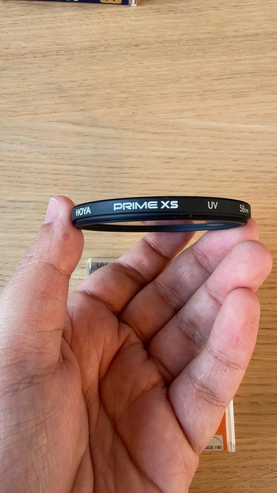 Hoya Prime XS UV-filter - 58mm, UV-filter, Ophalen of Verzenden, Zo goed als nieuw, Slim profiel