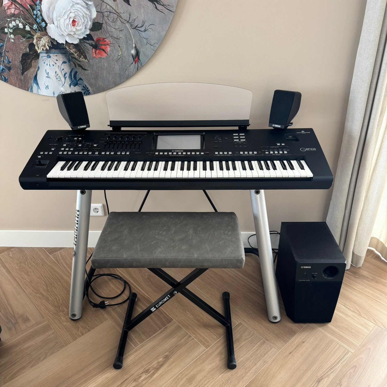 Yamaha Genos Workstation – complete set - Keyboard, Ophalen, Gebruikt, Yamaha, Aanslaggevoelig