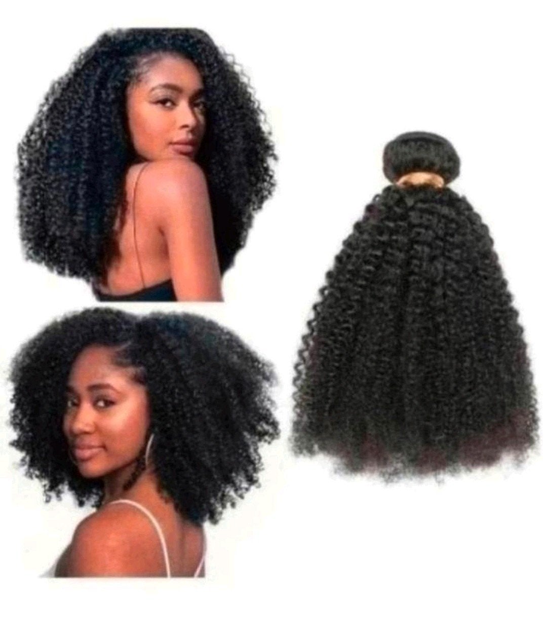 Mongoolse Afro Kinky Curly Bundel gemaakt van 8A klasse 10, Ophalen of Verzenden, Nieuw, Pruik of Haarverlenging