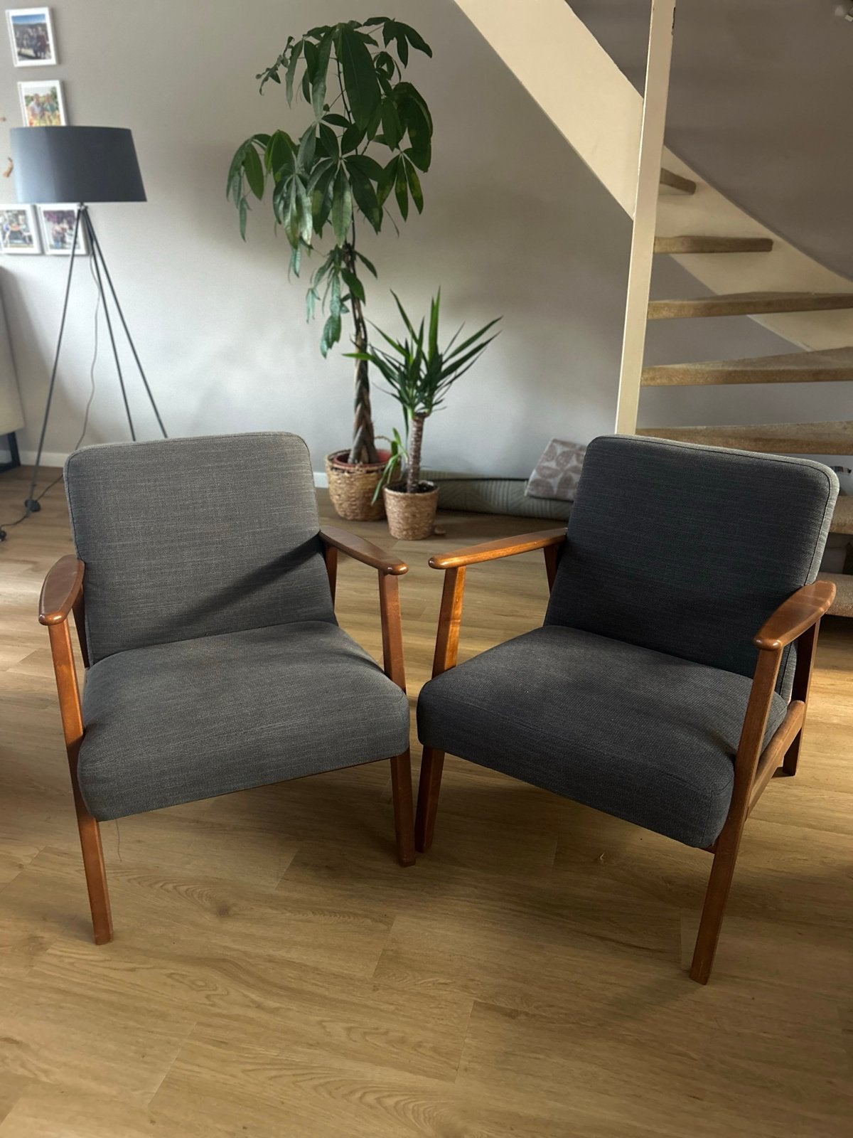 2 IKEA Ekenaset fauteuils, Ophalen, Twee, Zo goed als nieuw, Grijs