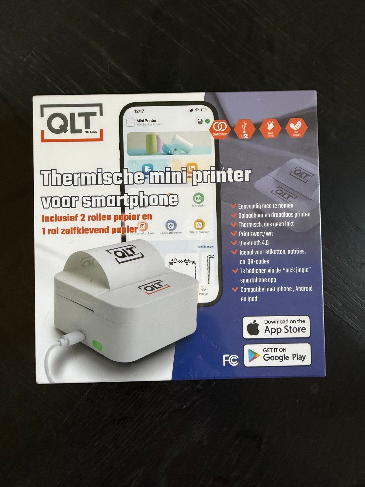QLT Thermische Mini Printer voor Smartphone, Ophalen of Verzenden, Nieuw