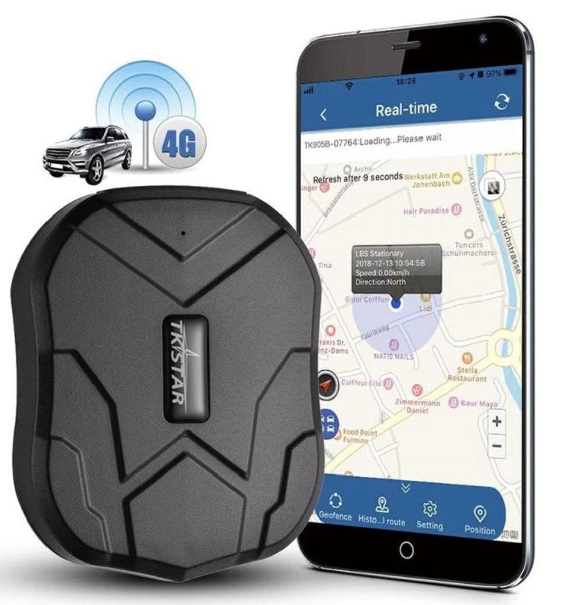 TKSTAR GPS Tracker TK905 2G - in doos, Auto diversen, Auto-accessoires, Zo goed als nieuw, Ophalen of Verzenden