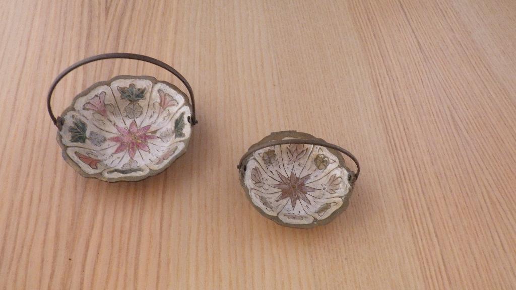 2 mooie retro schaaltjes met hengsel, Verzamelen, Retro, Ophalen of Verzenden, Overige typen