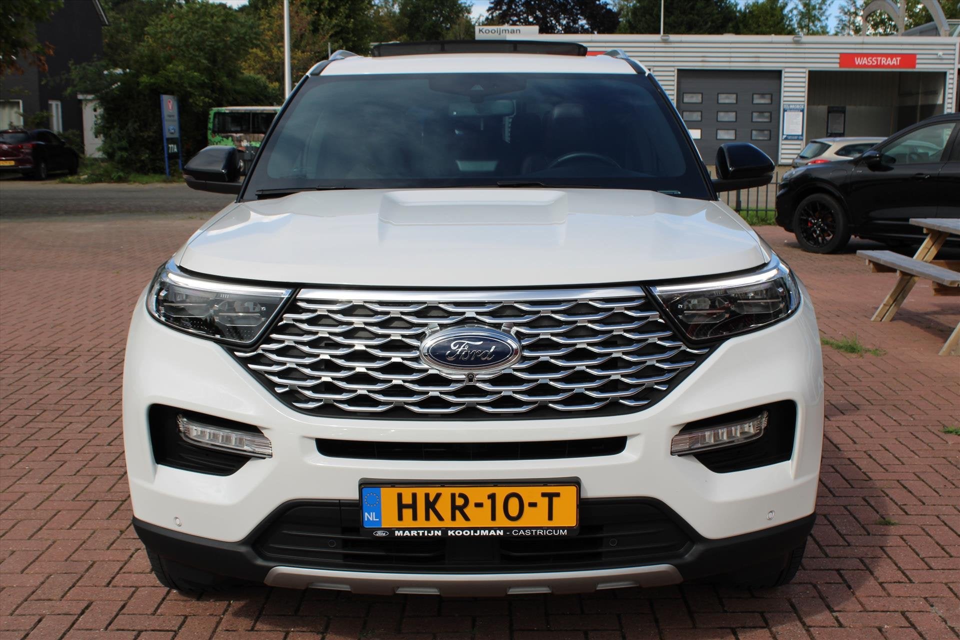 Ford Explorer Platinum 3.0 V6 EcoBoost AWD PHEV 457pk Automa, Automaat, Zwart, Wit, Bedrijf