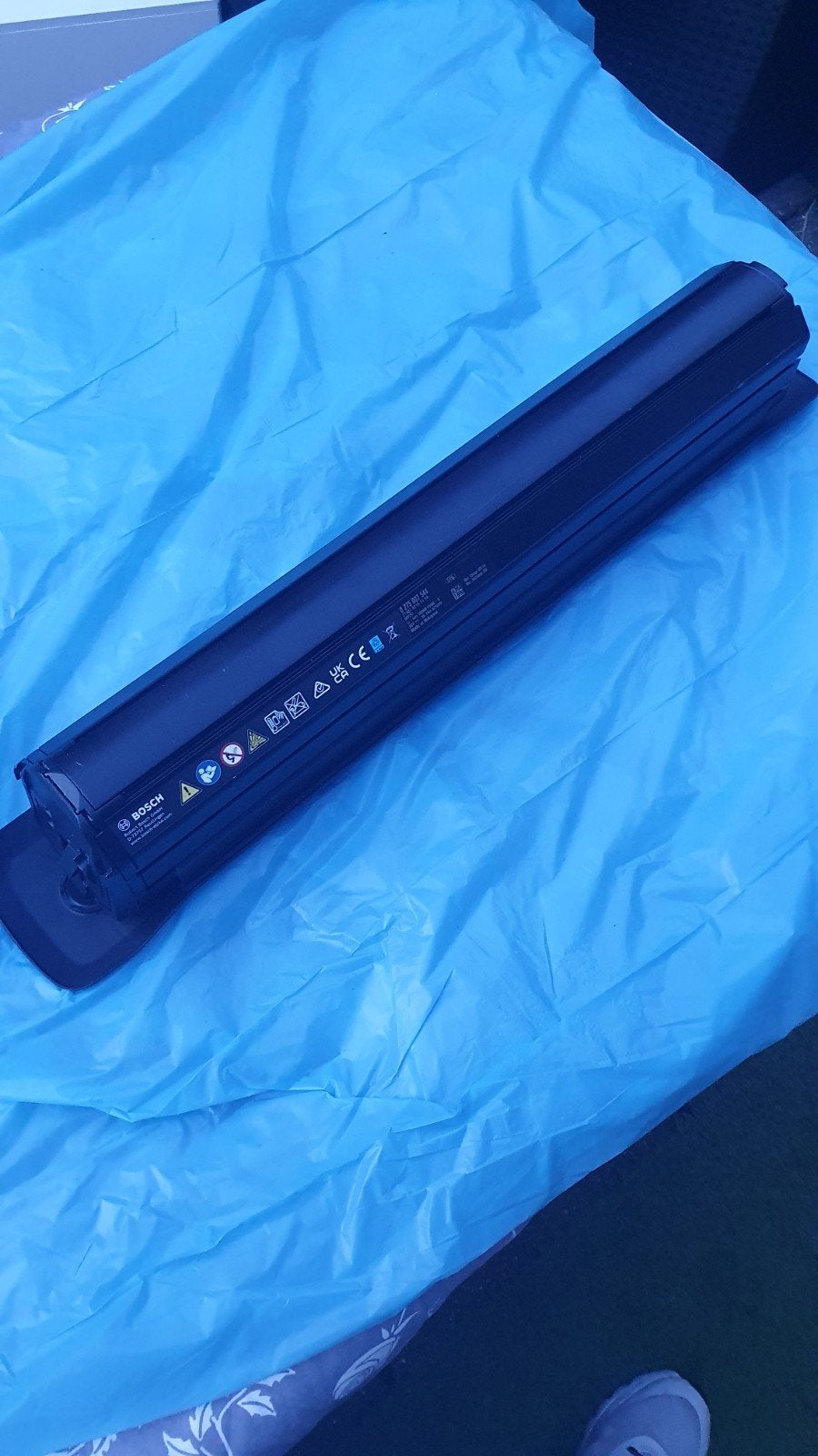 Bosch' tube accu 625 wh Ries muller, Ophalen of Verzenden, Zo goed als nieuw