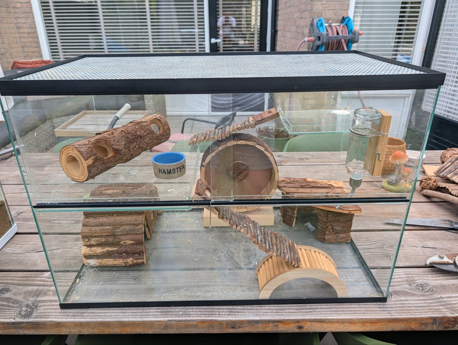 hamster of knaagdier terrarium, 73x40x50, Ophalen, Zo goed als nieuw, Knaagmateriaal