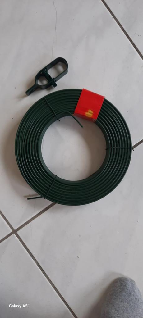 100 meter geplastificeerd draad 2.9 mm  Dik. En spanners ., Ophalen of Verzenden, Nieuw, IJzer