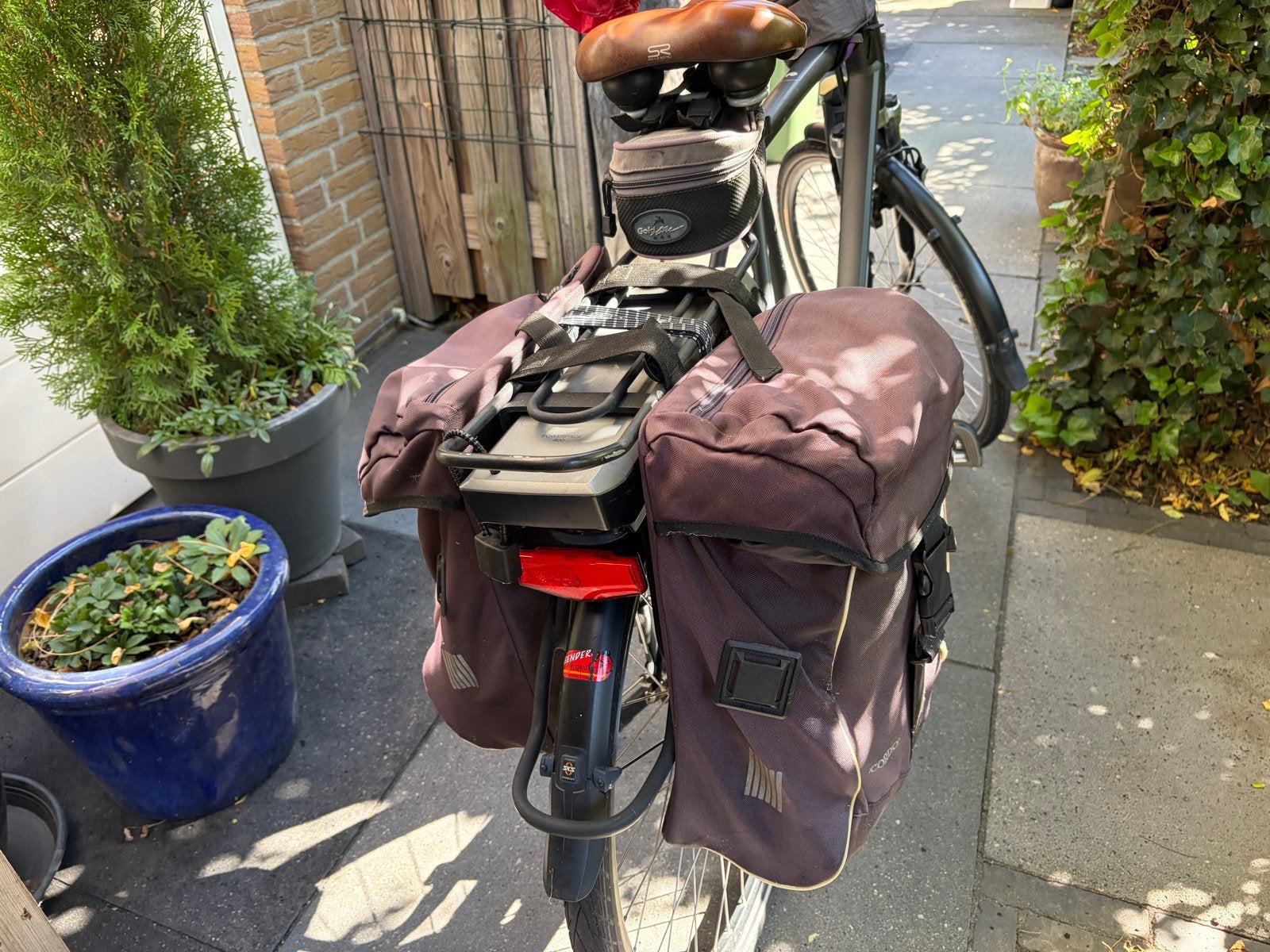 Cordo Dubbele Fietstas - Ruim en Praktisch met regenhoezen, Ophalen of Verzenden, Zo goed als nieuw