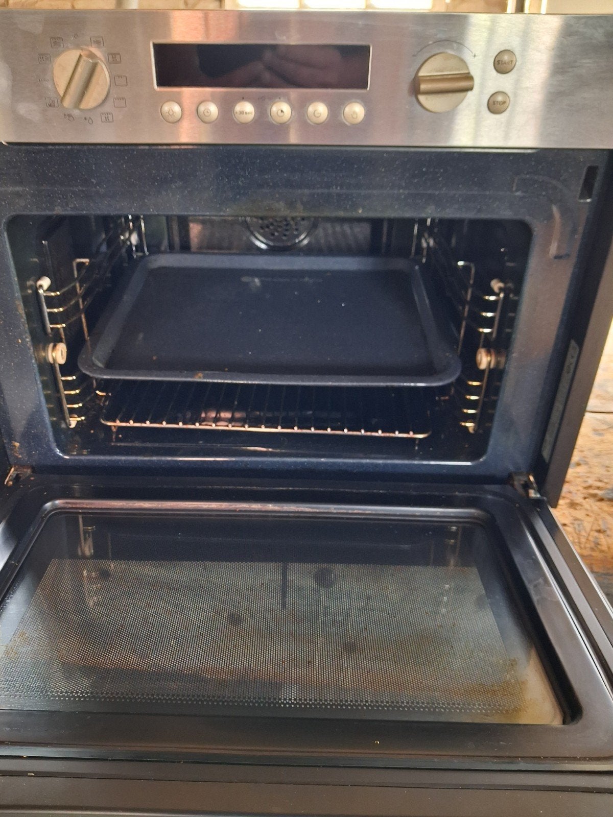 Pelgrim Inbouw Combimagnetron 54x55 cm, Combimagnetron, Gebruikt, Grill, Ophalen of Verzenden