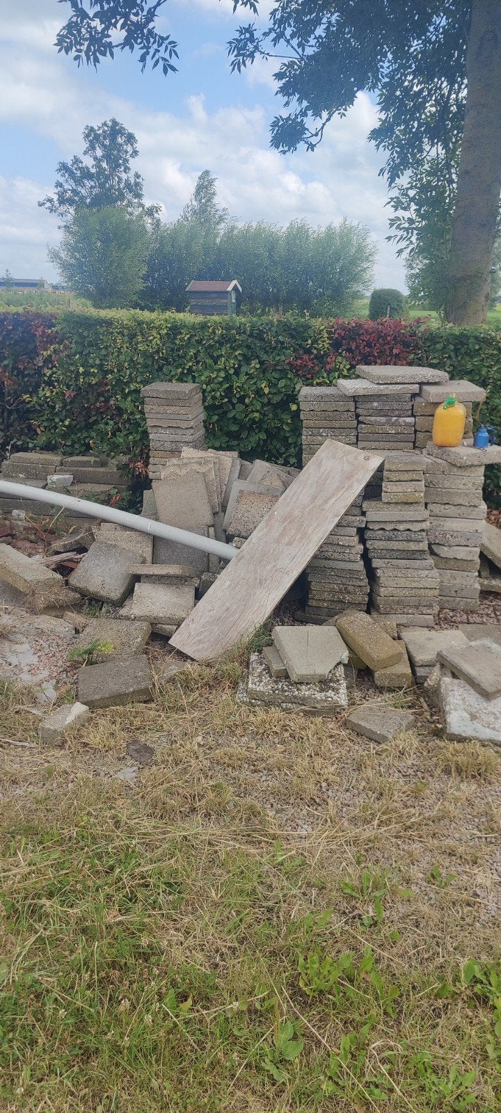 Tegels en stoepbanden, Tuin en Terras, Ophalen, Gebruikt, 10 m² of meer, Beton