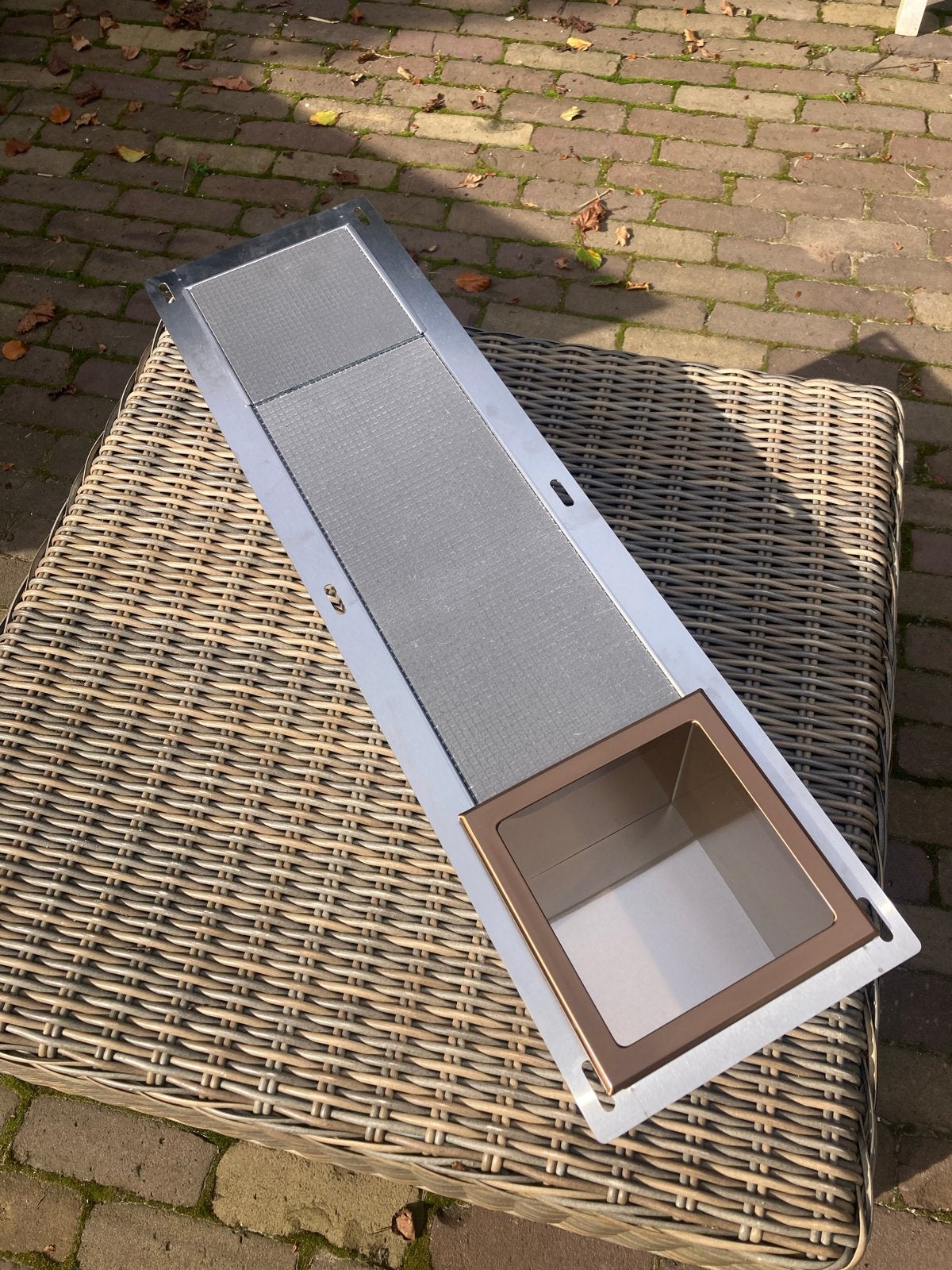 WC rol houder/opslag geborsteld koper, Ophalen of Verzenden, Nieuw, Overige kleuren, Toilet-accessoire