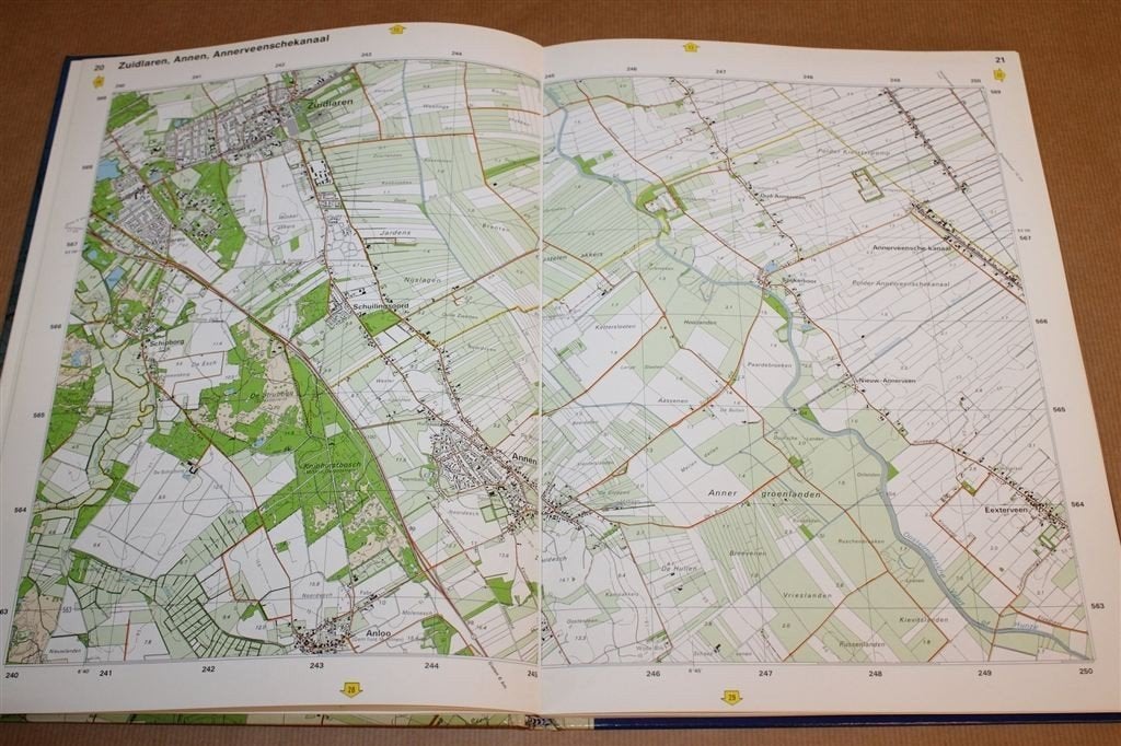 Grote Provincie Atlas Drenthe — Topografische Kaart 1:25.000, Boeken, Atlassen en Landkaarten, Gelezen, Ophalen of Verzenden, Landkaart