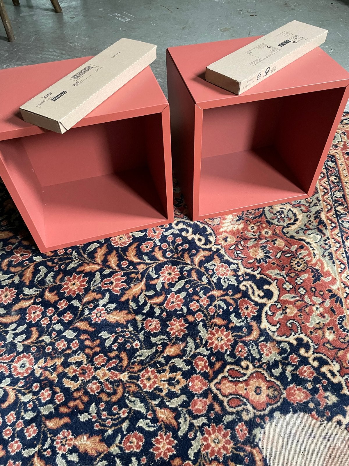 2x IKEA Eket Kastje Roodbruin - Zo goed als nieuw, Ophalen of Verzenden, Zo goed als nieuw
