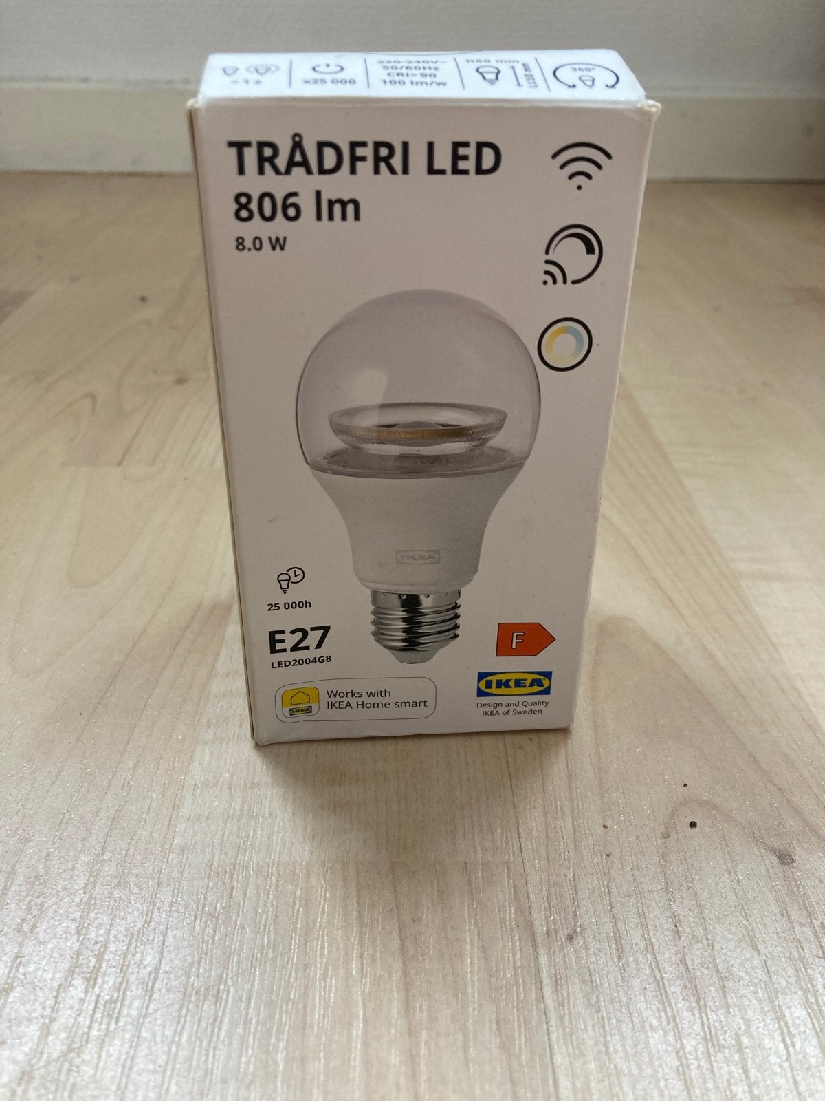 IKEA TRÅDFRI LED E27 Smart Lamp 806 lm 8.0W, Ophalen, Smart home compatibel, Nieuw, E27 (groot)