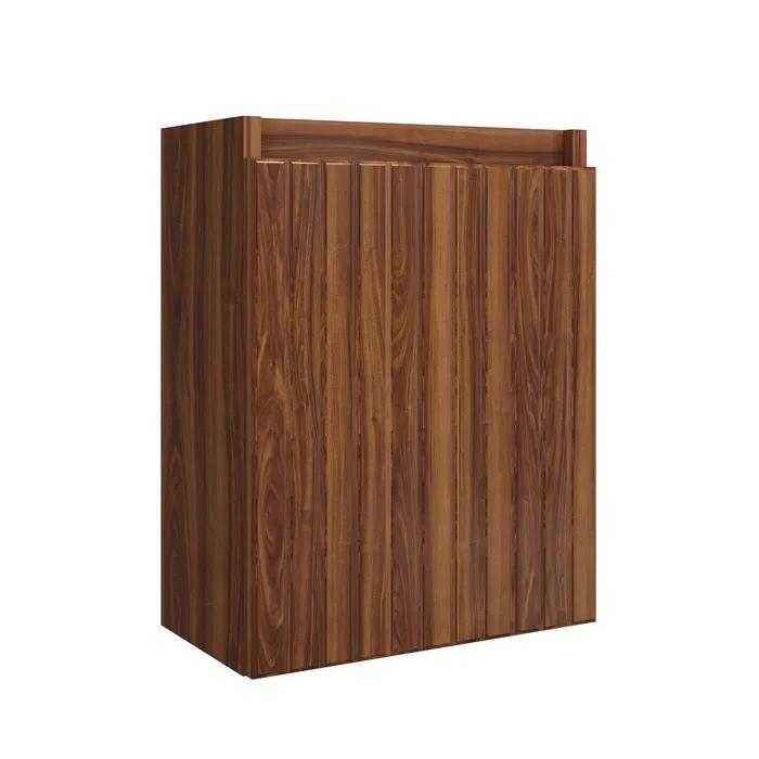 Fontana Bano toiletmeubel ribbelfront walnoot NIEUW, Doe-het-zelf en Verbouw, Sanitair, Verzenden, Nieuw, Toilet