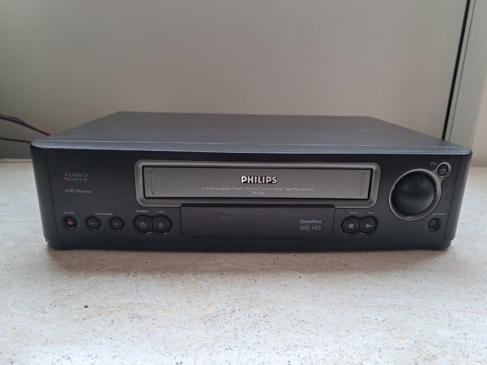 Philips Turbo Drive HIFI Stereo VHS HQ Videorecorder, Ophalen, Gebruikt, VHS-speler of -recorder