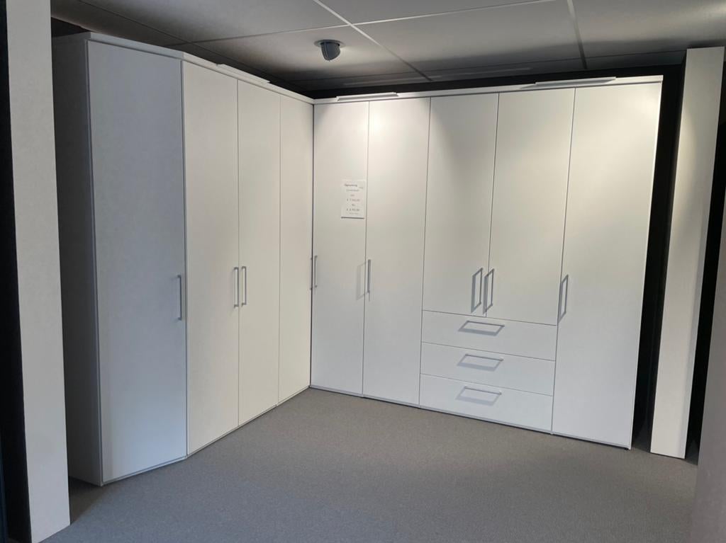 Showmodel kledingkast Nolte Horizont van €7541 voor €3795,-, Huis en Inrichting, Kasten | Kledingkasten, 200 cm of meer, Nieuw