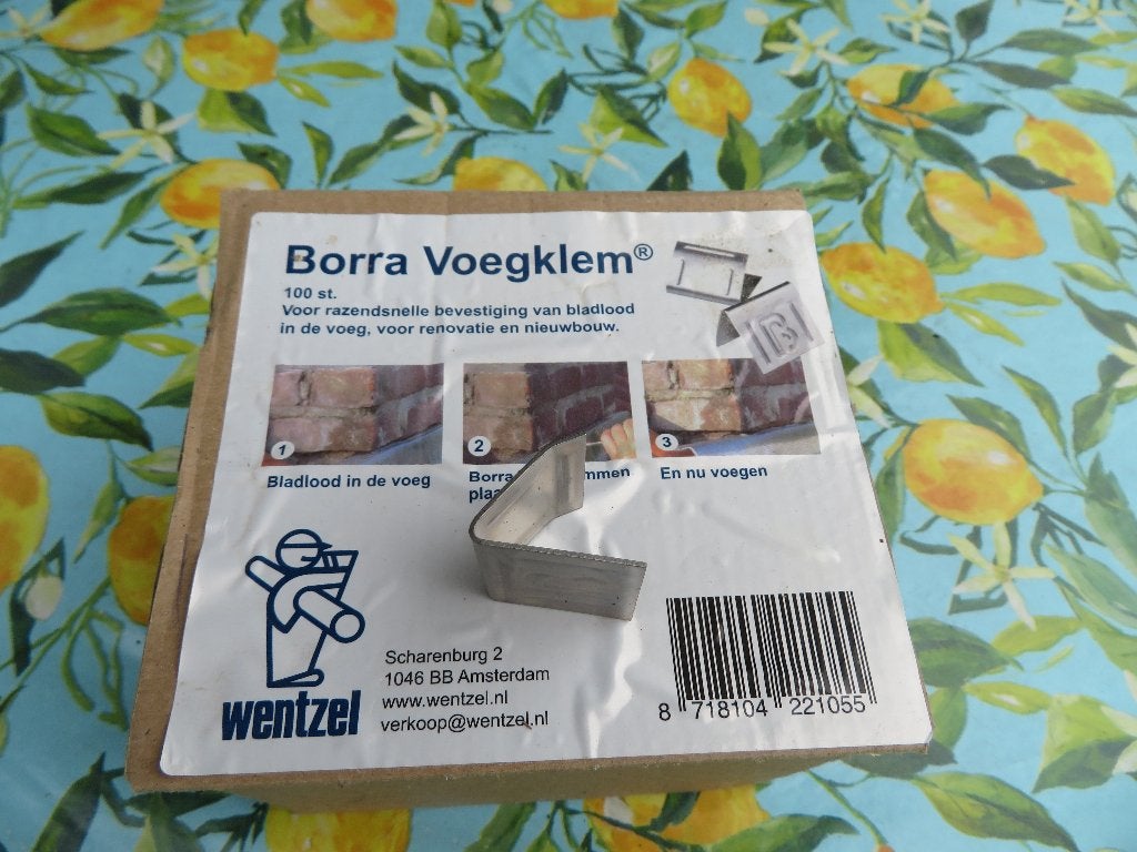 Borra voegklemmen RVS, Ophalen, Overige typen, Nieuw, Minder dan 50 mm