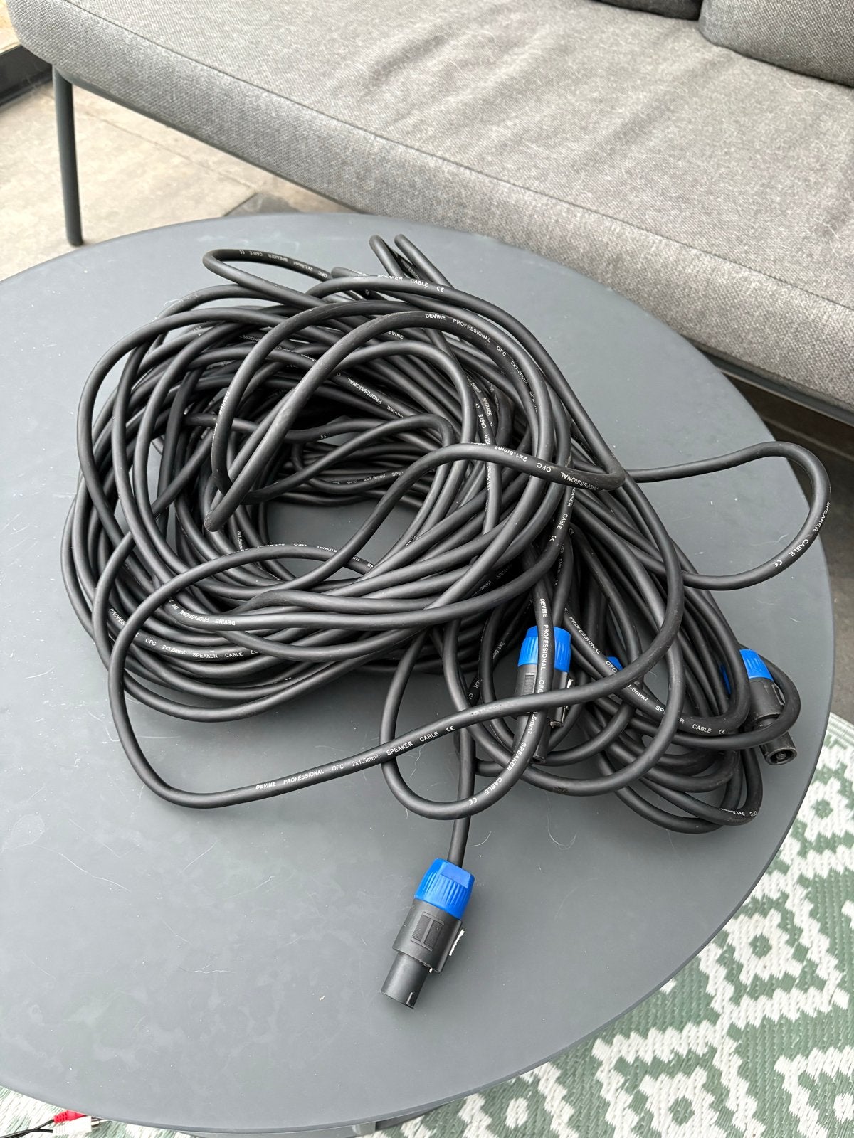 Devine Professional OFC Luidsprekerkabel 2x10m, Ophalen of Verzenden, Zo goed als nieuw, 10 meter of meer, Luidsprekerkabel
