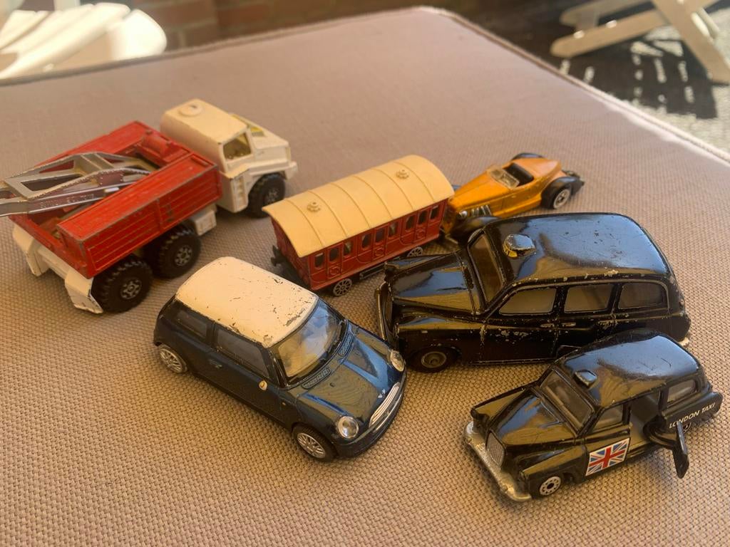 Vintage Matchbox en andere speelgoedauto's,  - set van 12, Ophalen of Verzenden, Gebruikt