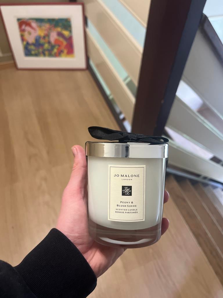 Jo Malone Peony & Blush Suede Geurkaars, Nieuw, Ophalen of Verzenden, Modern, Wit