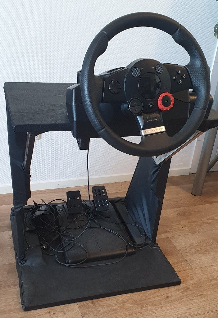 Racestuur Logitech Driving Force GT met frame Playstation PC, Ophalen of Verzenden, Zo goed als nieuw, Stuur of Pedalen, PlayStation 5