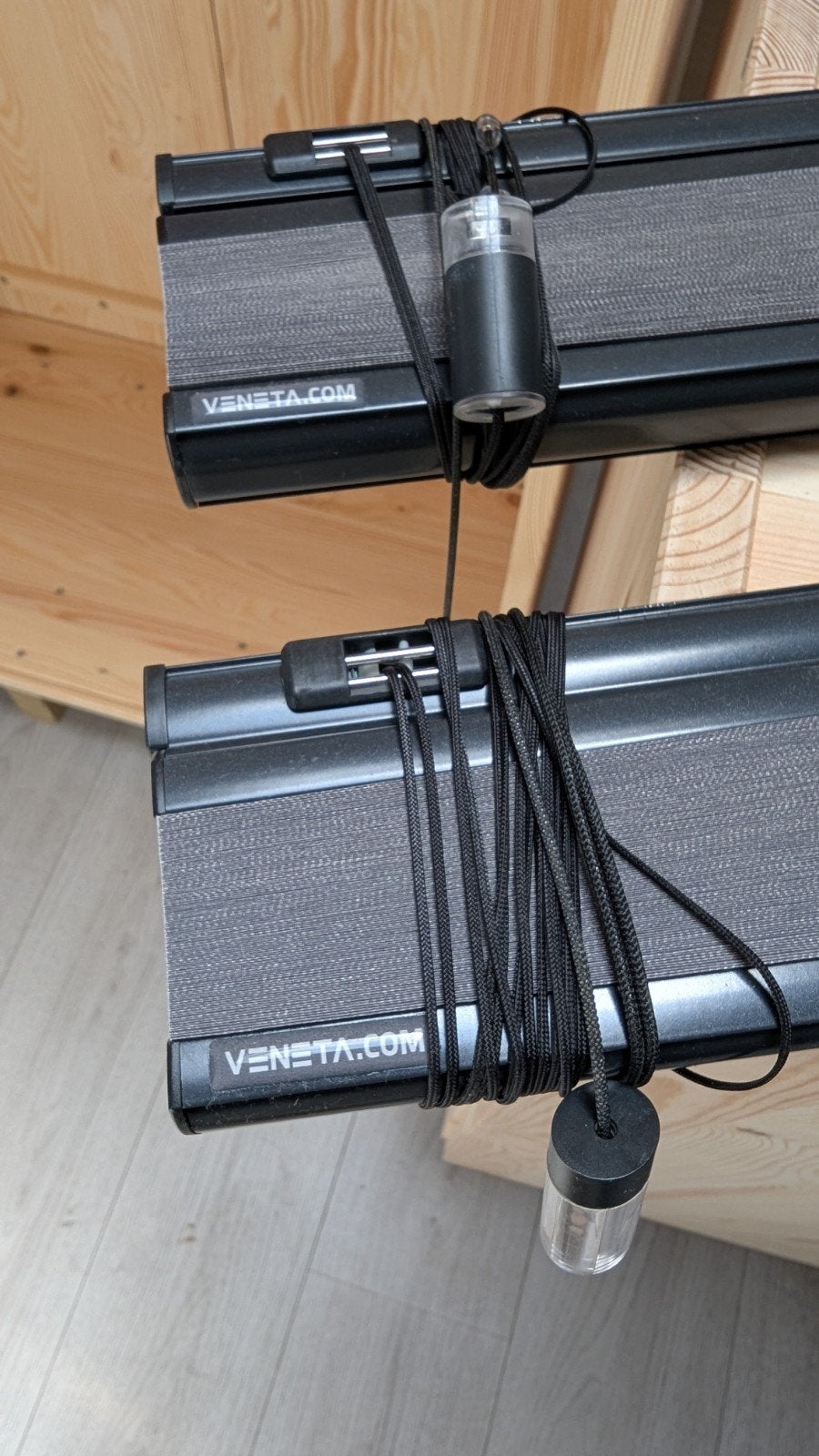 Veneta Plisségordijnen - Steelgray 107x135 (2 stuks), Ophalen, 100 tot 150 cm, 100 tot 150 cm, Modern, Functioneel