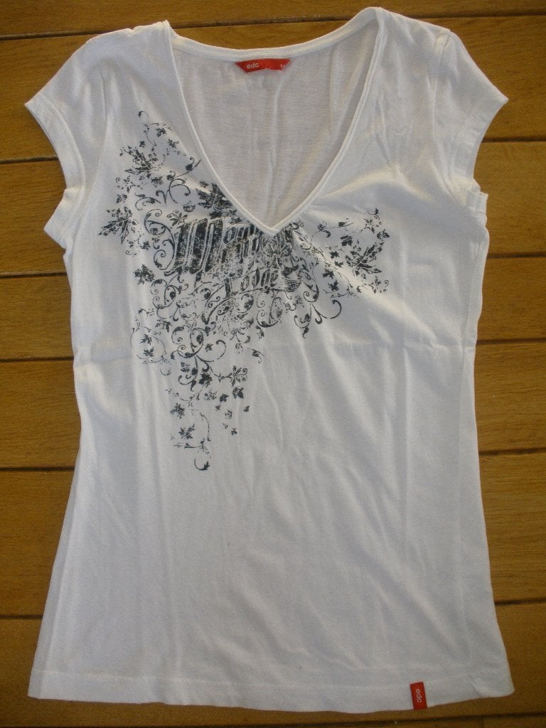 EDC by ESPRIT wit t- shirt maat M - nieuw -, Maat 38/40 (M), Wit, Nieuw, Ophalen of Verzenden