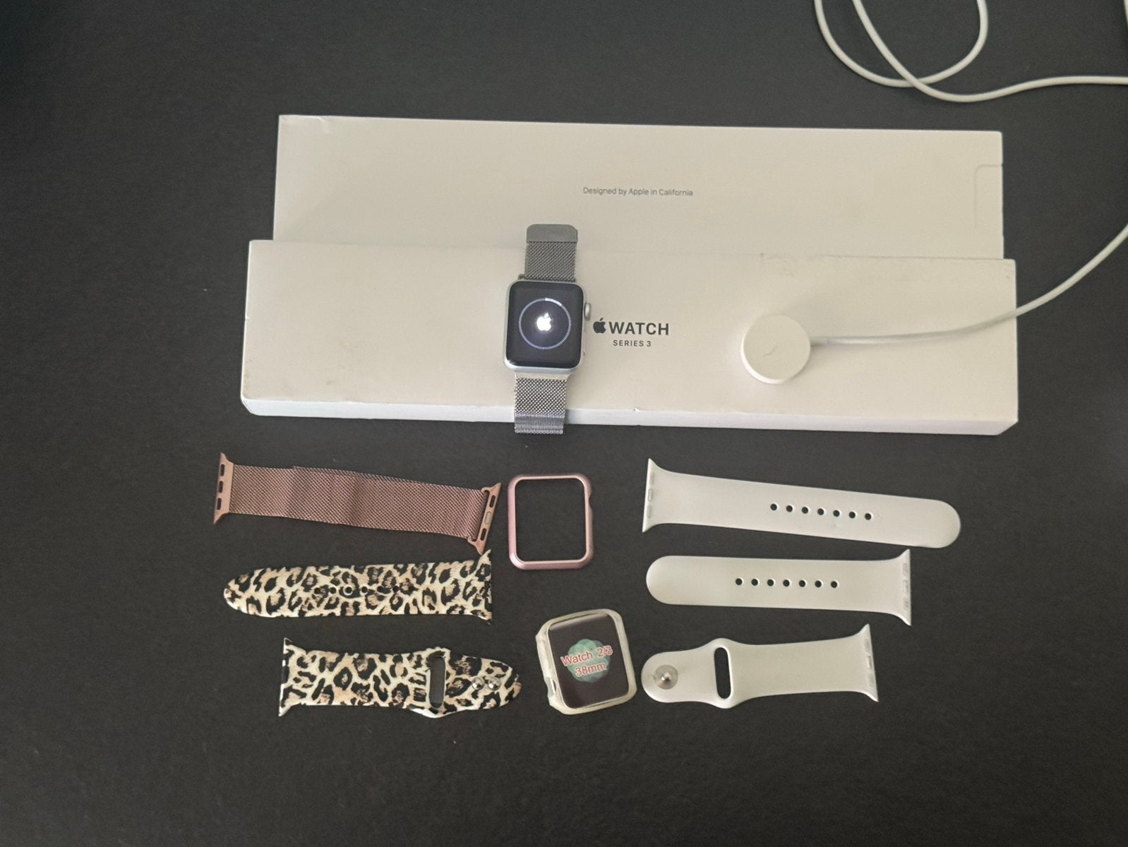 Apple watch 3, Sieraden, Tassen en Uiterlijk, Smartwatches, Ophalen of Verzenden, Zo goed als nieuw, Zwart, IOS