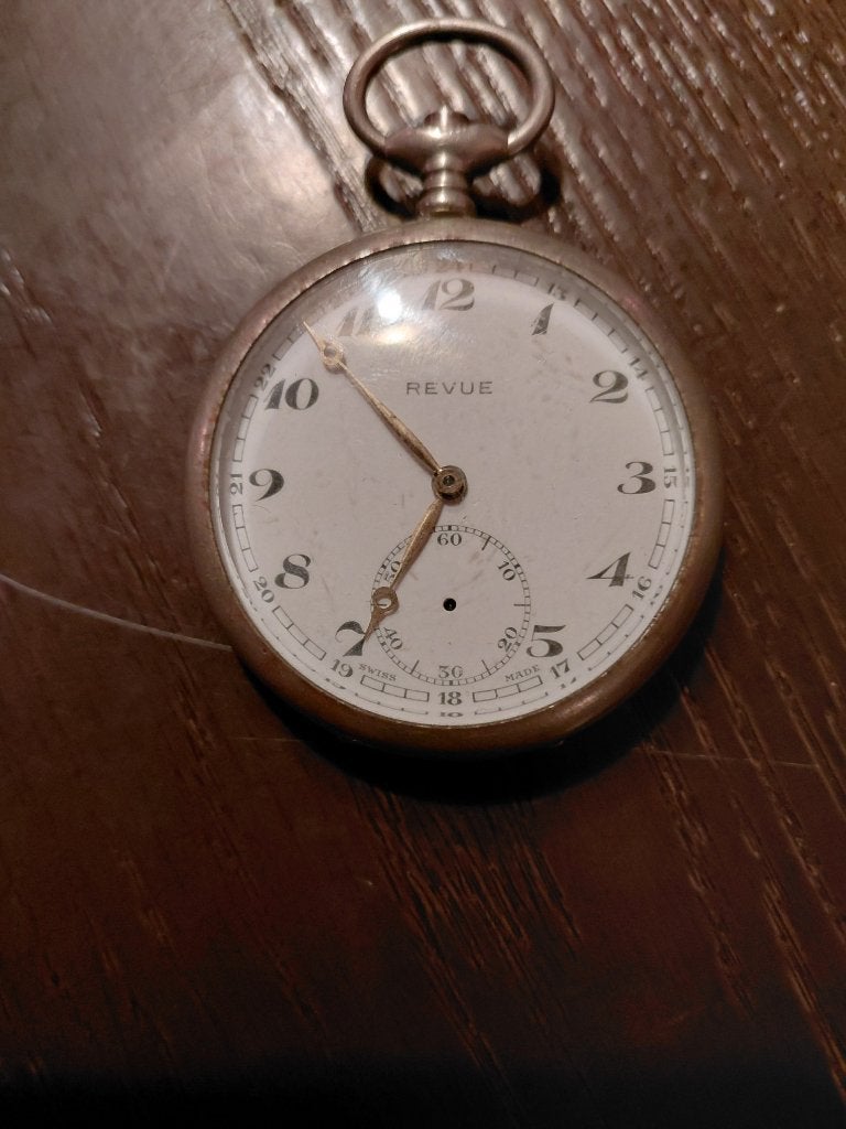 zakhorloge Revue 1920, Sieraden, Tassen en Uiterlijk, Overige merken, Overige materialen, Zakhorloge, 1900 tot 1930