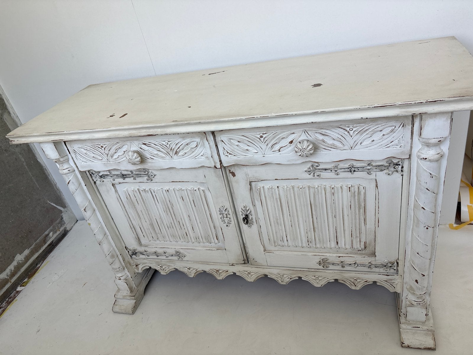 Brocante krijtverf dressoir, Ophalen