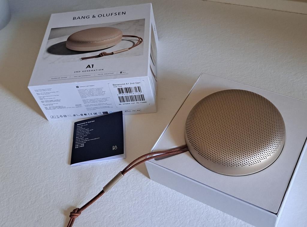 Bang & Olufsen Beosound A1 2nd Gen Rose Gold Speaker, Overige merken, Overige typen, Ophalen of Verzenden, Zo goed als nieuw