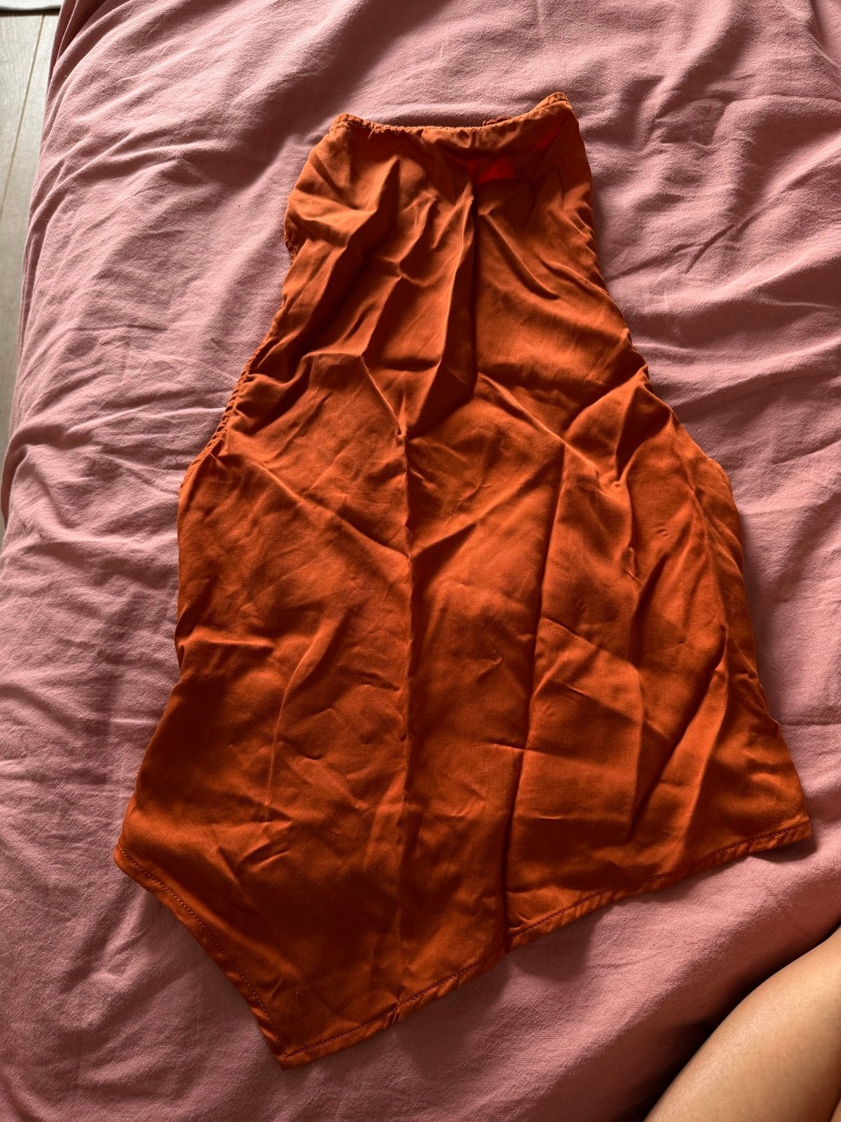 Oranje haltertop zonder mouwen, Verzenden, Oranje, Zo goed als nieuw, Maat 36 (S)
