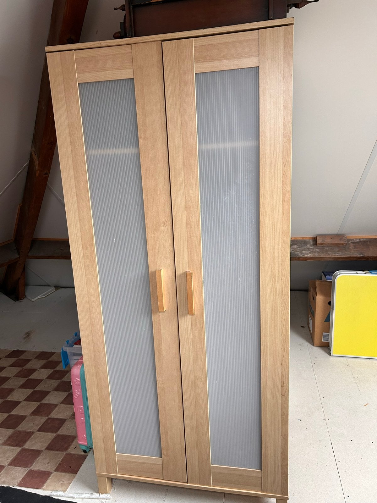 Kledingkast met deuren en hangruimte, Ophalen, Gebruikt, 50 tot 100 cm, 150 tot 200 cm