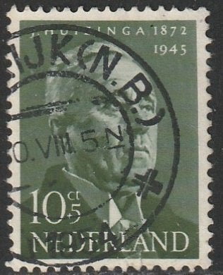 Nederland 1954 644 Zomer 10c, Huizinga, Gest, Ophalen of Verzenden, Na 1940, Gestempeld