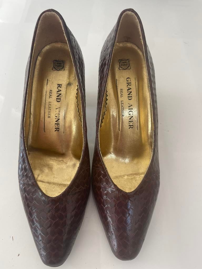Dames schoenen maat 5 1/2  leer, Ophalen of Verzenden, Zo goed als nieuw, Bruin