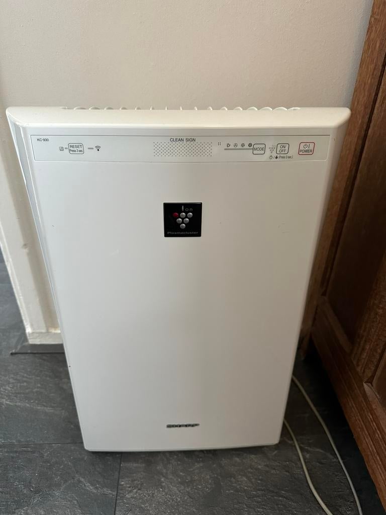 Sharp luchtreiniger KC-930 met nieuwe filters, Ophalen, Gebruikt, Luchtreiniger