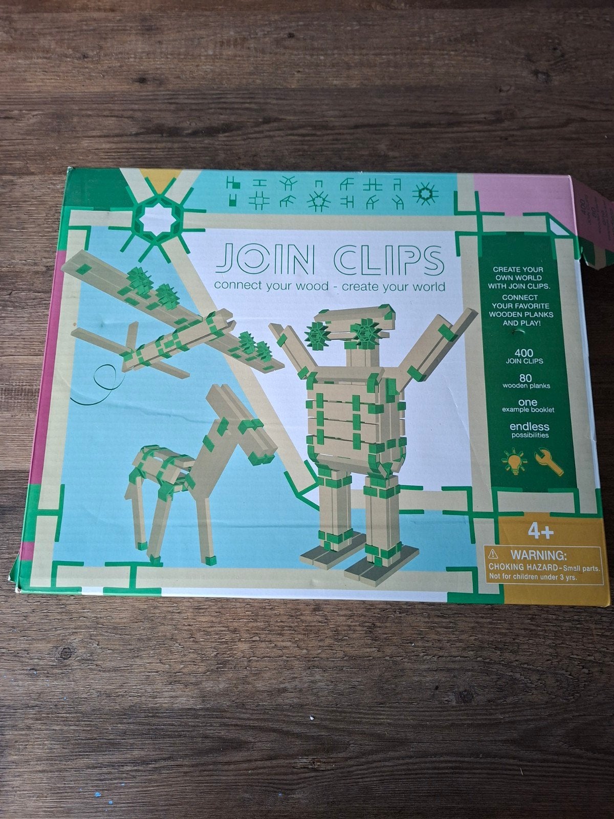 Join Clips Bouwset met Houten Plankjes en Clips, Ophalen of Verzenden, Zo goed als nieuw, Overige merken