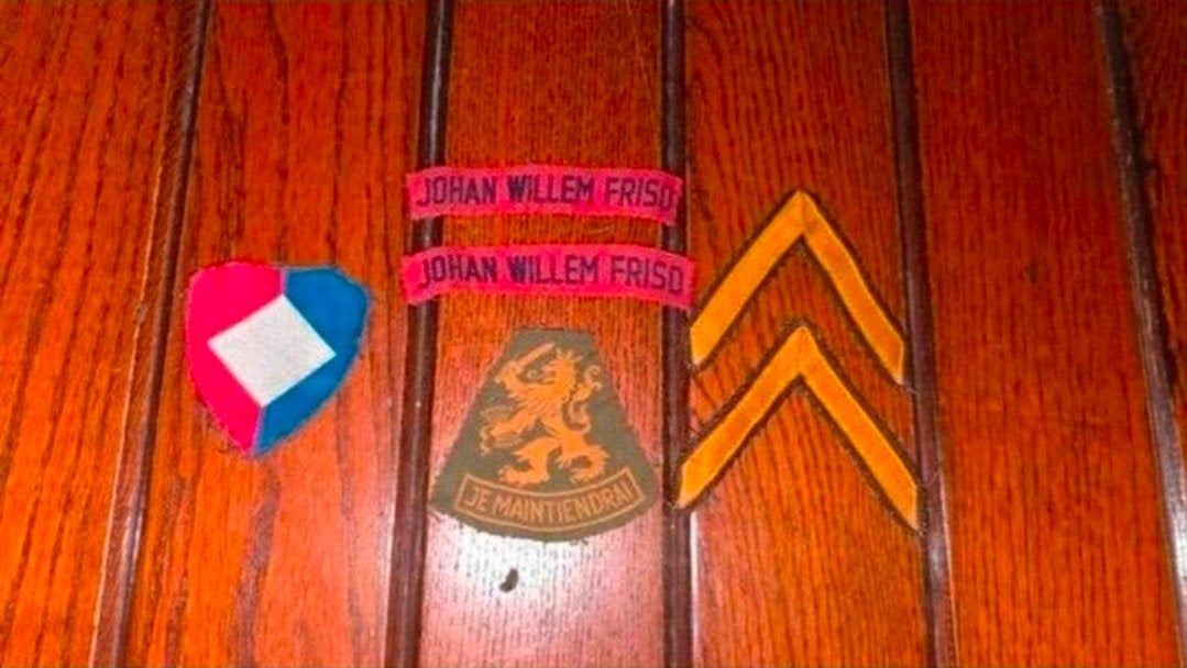 Lotje Johan Willem Friso sergeant Brabants weefsel 1945/55, Verzamelen, Ophalen of Verzenden