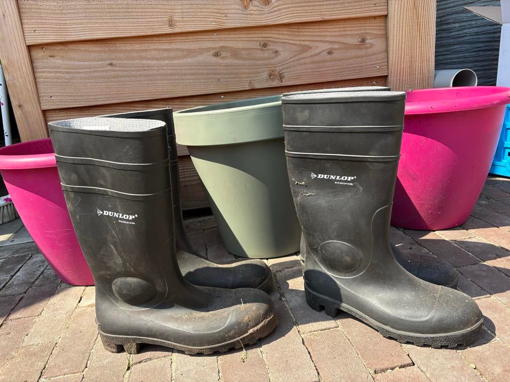 Dunlop veiligheidsLaarzen Mt 40 en 43, Ophalen, Zo goed als nieuw, Heren, Laarzen