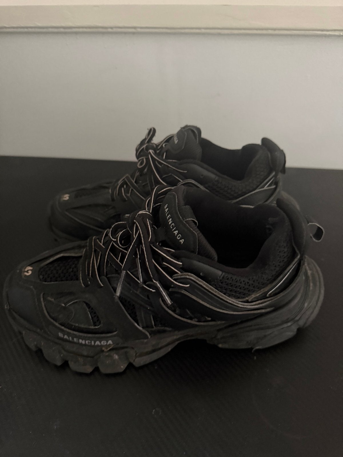 Balenciaga Track Sneakers Zwart Maat 42 goedkoop weg, Ophalen of Verzenden, Gedragen, Zwart, Sneakers of Gympen